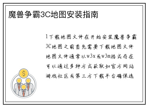 魔兽争霸3C地图安装指南